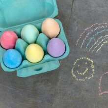 Six Coloured Chalk Eggs, Rex London