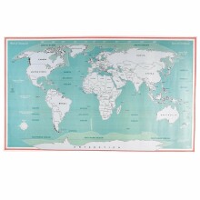 Scratch world map, Rex London