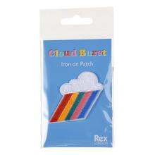 Iron On Cloud Burst Patch, Rex London