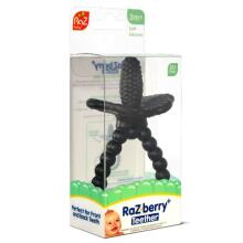 Silicone teether Juicy Raspberry Plus, black, RazBaby