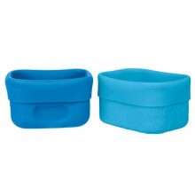 Silicone snack containers/compartments, 2 pack, Ocean, b.box
