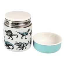 Prehistoric Land Stainless Steel Food Flask, Rex London