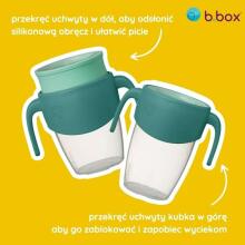 b.box 360° cup for learning to drink for children - sippy training cup, emerald forest