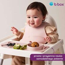 b.box roll + go BLW roll-up feeding mat for children to eat independently blush