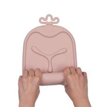 b.box roll + go BLW roll-up feeding mat for children to eat independently blush