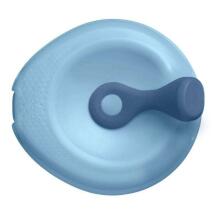 b.box fill+feed Silicone bowl with a lid for feeding babies and children lullaby blue