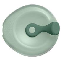 b.box fill+feed Silicone bowl with a lid for feeding babies and children sage