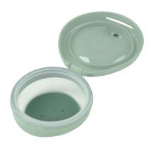 b.box fill+feed Silicone bowl with a lid for feeding babies and children sage