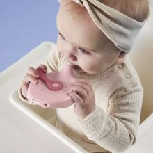 b.box fill+feed Silicone bowl with a lid for feeding babies and children blush