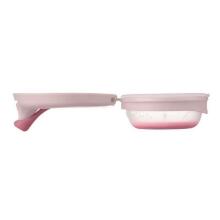 b.box fill+feed Silicone bowl with a lid for feeding babies and children blush