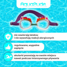 Aqua2ude Children's anti-fog swimming goggles - Rainbow with stars swimming goggles for the swimming pool Age: 3+