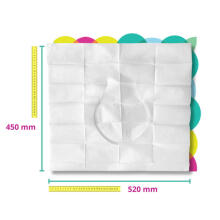 WuCetki Disposable paper toilet seat pads with comfortable XXL edges for children and adults 10 pcs.