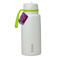 Insulated Flip Top Bottle – stainless steel, 1l thermos Lime Time, b.box