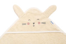 SOFT BATH TOWEL RABBIT 90X90 ECRU