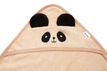 SOFT BATH TOWEL PANDA 90X90 BEIGE