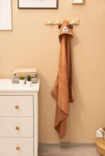 SOFT BATH TOWEL DOG 90X90 BROWN