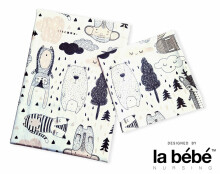 La Bebe™ Cotton Bedding Set 105x150/40x40 Art.177618 Scandic Комплект детского постельного белья из 2х частей105x150/40x40 см