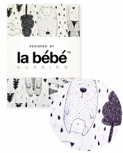 La Bebe™ Cotton Bedding Set 105x150/40x40 Art.177618 Scandic Комплект детского постельного белья из 2х частей105x150/40x40 см