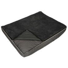 Ikonka Art.KX3719 Orthopaedic dog bed grey 90x70x10cm