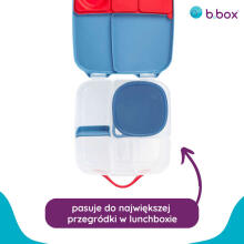 Silicone bowl with lid for a lunchbox Ocean, b.box