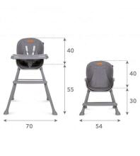 Krēsliņš EATAN grey 4-in-1 Kidwell [A]*