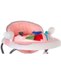 Staigulis ar šūpošanas funkciju AUTO B01.022.1.1 (pink/grey) SunBaby [A]*