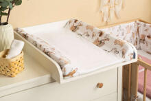 CHANGING PAD SHEET THE WOLF AND FRIENDS BEIGE