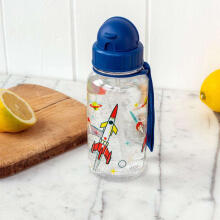 Space Age clear Kids Water Bottle, Rex London