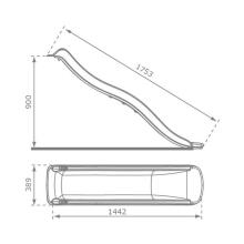 Green slide, 175 cm