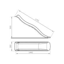 Tumedat rohelist värvi liumägi, 175 cm