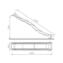 Tumedat rohelist värvi liumägi, 290 cm