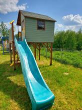 Turquoise slide, 290 cm