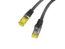 Patchcord cat.6a S/FTP LSZH CU 1,5 m, sertificēts melns