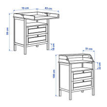 Made in Sweden Sundvik Art.295.060.99 Деревянный комплект мебели кровать+комод