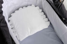 Pillow With a Frill – Velvet white