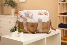 STROLLER BAG ECO LEATHER GROVE BROWN