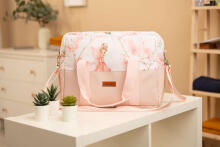 STROLLER BAG ECO LEATHER FAIRIES PINK