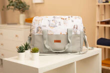 STROLLER BAG ECO LEATHER ZODIAC GRAY