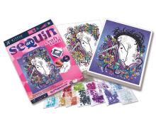 KITFIX DIY set Sequin Art Craft Teen Unicorn