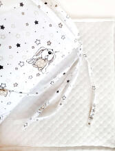 La Bebe™ Bunnies Bed Bumper Art.181522 Двухсторонний мягкий бортик-охранка для детской кроватки  360см