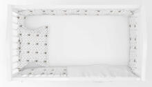 La Bebe™ Bunnies Bed Bumper Art.181522 Двухсторонний мягкий бортик-охранка для детской кроватки  360см