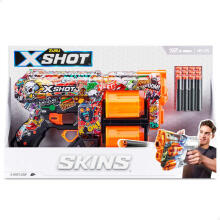 Пистолет с 12 порол. пулями, дальность до 27 метра X-Shot Skins ZURU 8 g+ CB46922