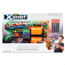 Пистолет с 12 порол. пулями, дальность до 27 метра X-Shot Skins ZURU 8 g+ CB46922