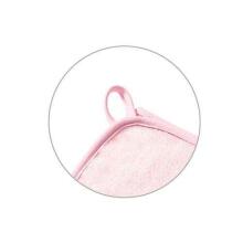 346/04 Bamboo hooded towel NATURAL BAMBOO PINK 100X100