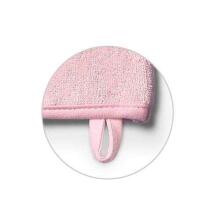 347/07 Bamboo baby wash mitt NATURAL BAMBOO PINK