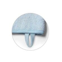 347/08 Bamboo baby wash mitt NATURAL BAMBOO BLUE