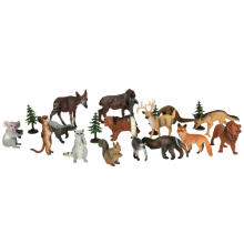 Ikonka Art.KX3501_3 Figures zoo animals set of 19 el.