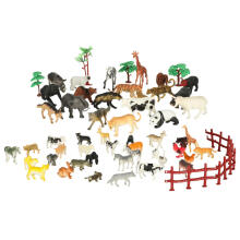 Ikonka Art.KX3501_2 Figures zoo animals set of 59 el.