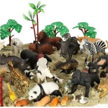 Ikonka Art.KX3501_2 Figures zoo animals set of 59 el.