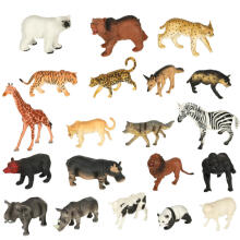 Ikonka Art.KX3501_2 Figures zoo animals set of 59 el.